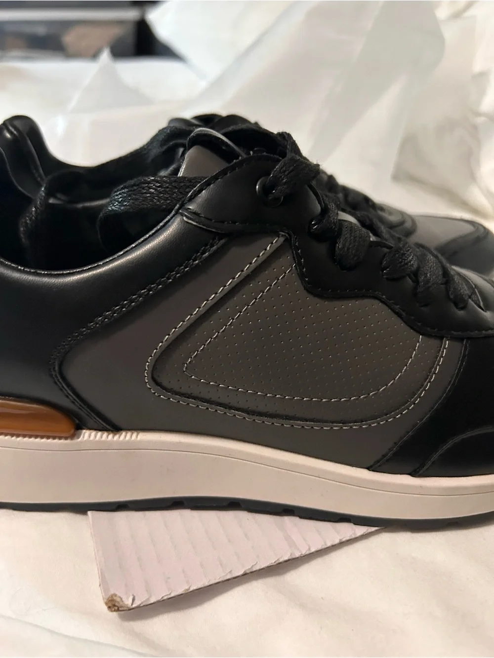Bruno Marc Men’s Black Derby Shoes